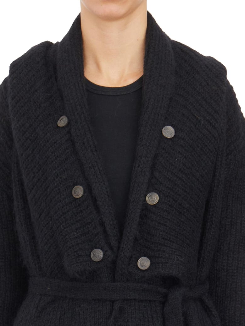 cappotto in maglia con cappuccio by Selfnex