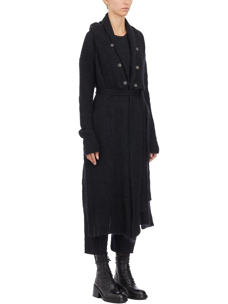 cappotto in maglia con cappuccio by Selfnex