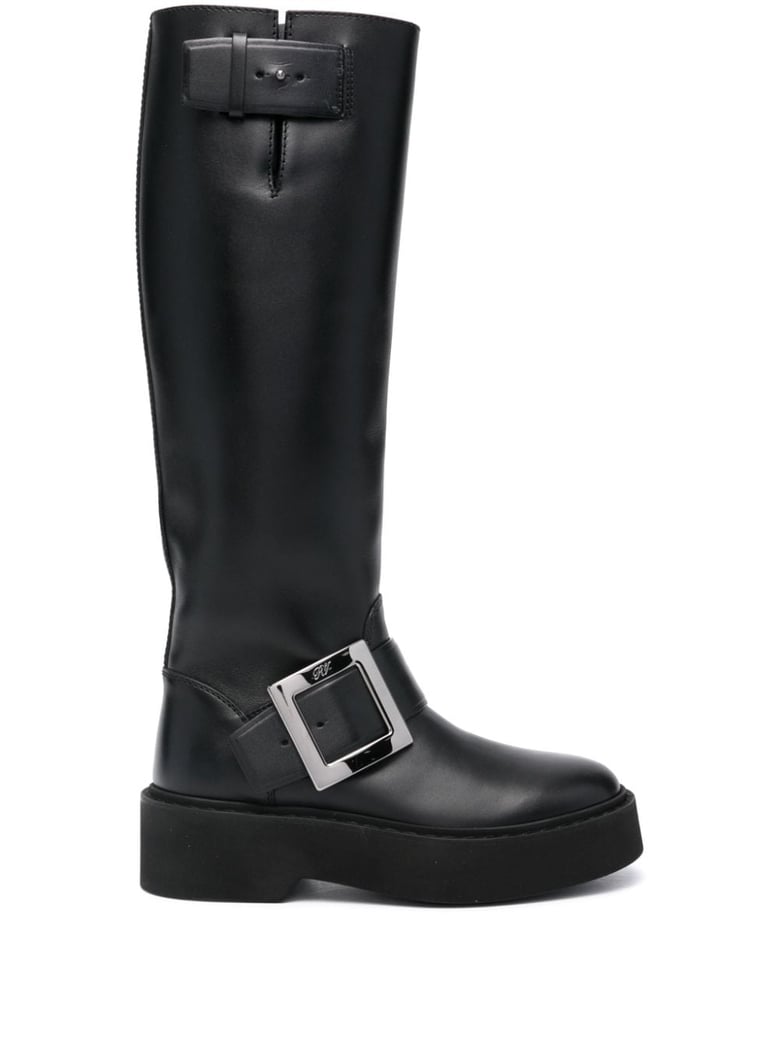 viv rangers high leather boots by Selfnex