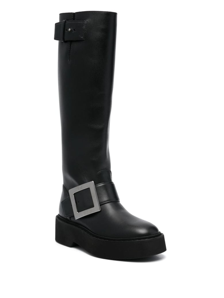 viv rangers high leather boots by Selfnex