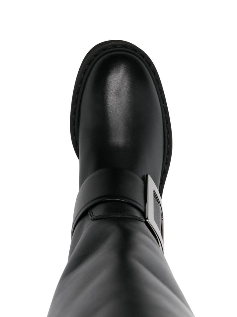 viv rangers high leather boots by Selfnex