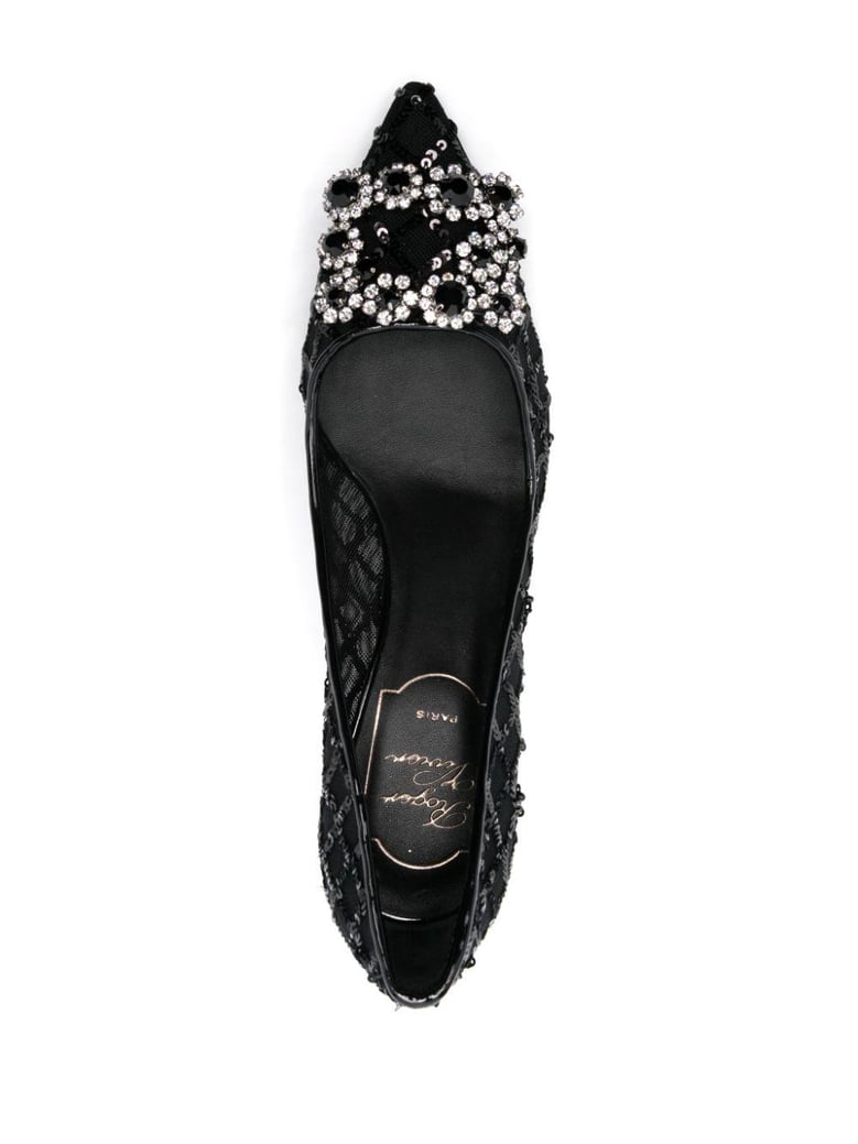 flower strass pumps by Selfnex