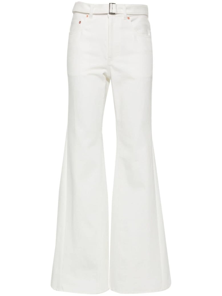 denim flared jeans by Selfnex