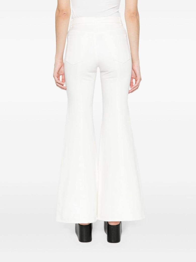 denim flared jeans by Selfnex