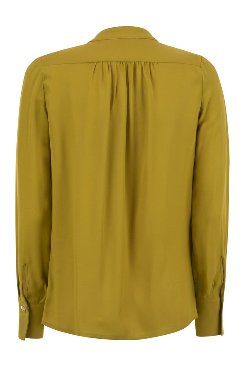 georgette shirt with charms and logo by Selfnex