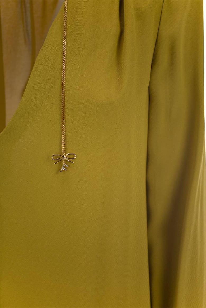 georgette shirt with charms and logo by Selfnex