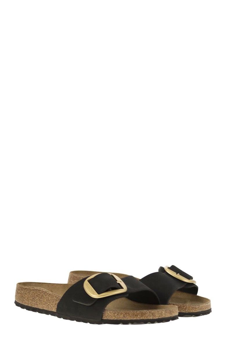 madrid big buckle - flat sandal by Selfnex