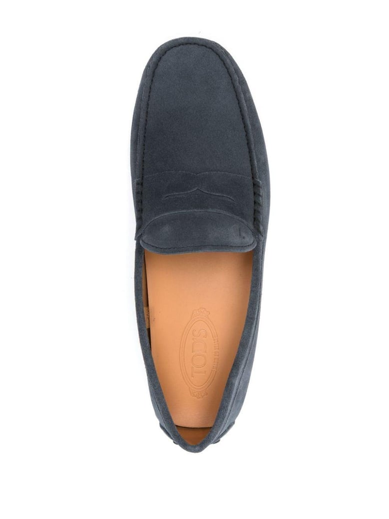 rubber moccasin in suede leather by Selfnex