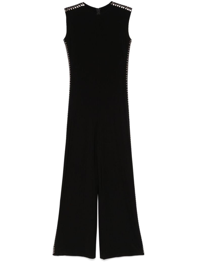 studded long jumpsuit by Selfnex
