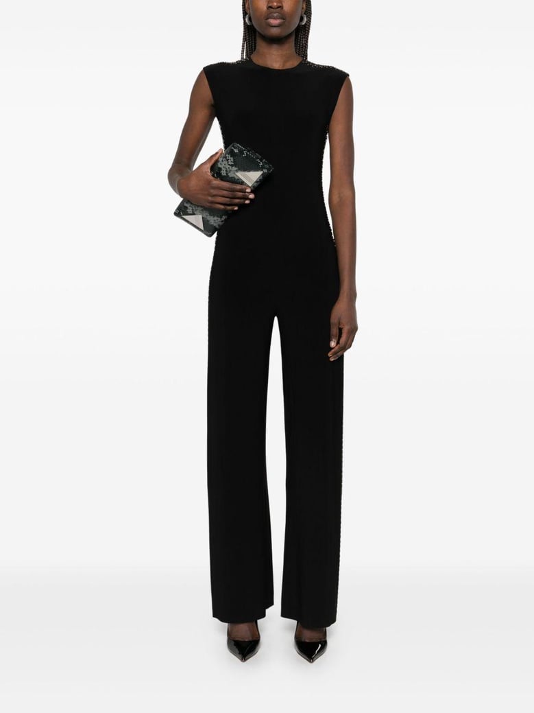 studded long jumpsuit by Selfnex