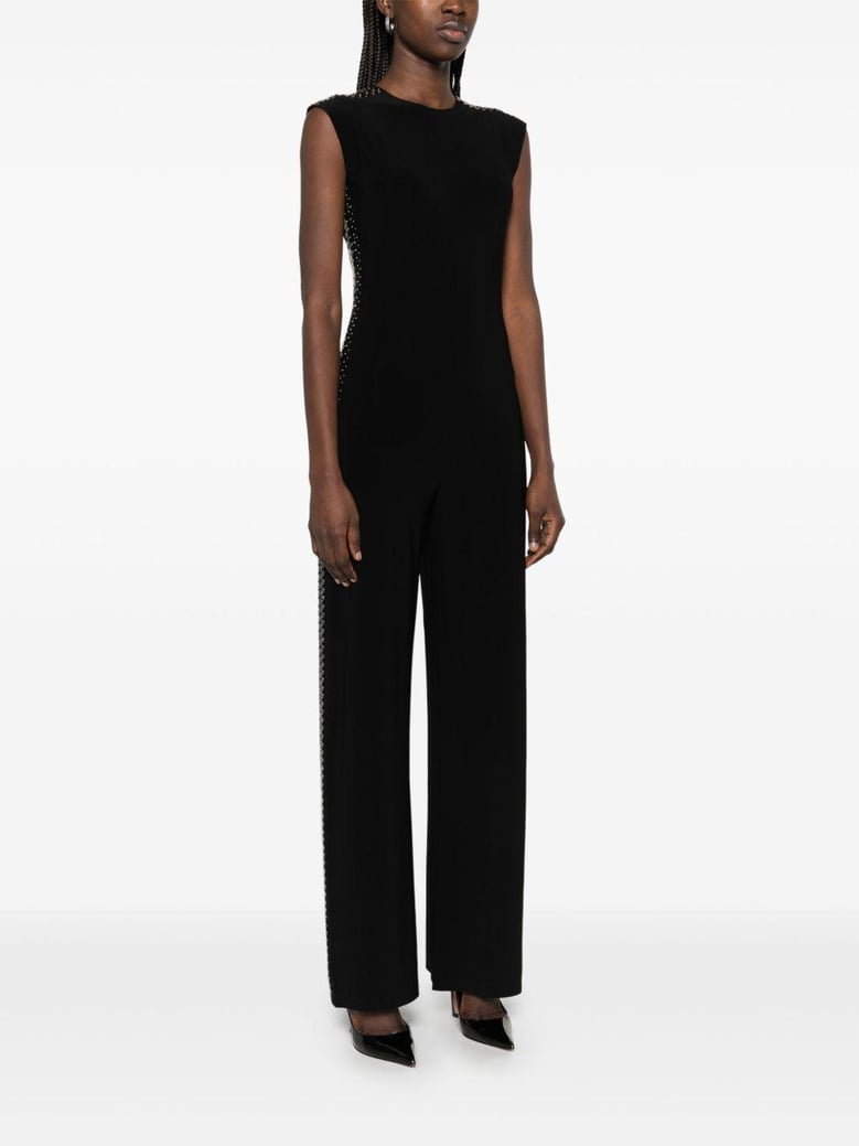 studded long jumpsuit by Selfnex