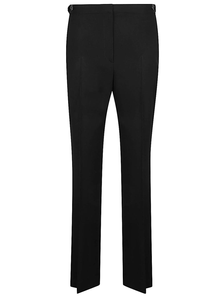wool straight trousers by Selfnex