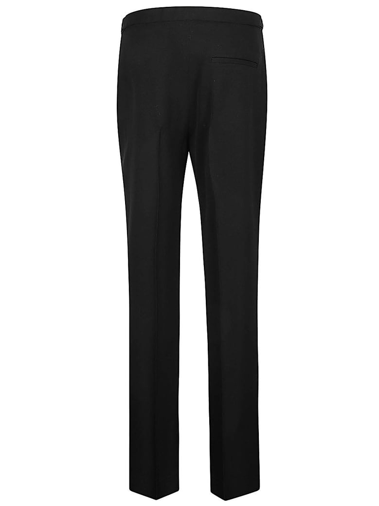 wool straight trousers by Selfnex