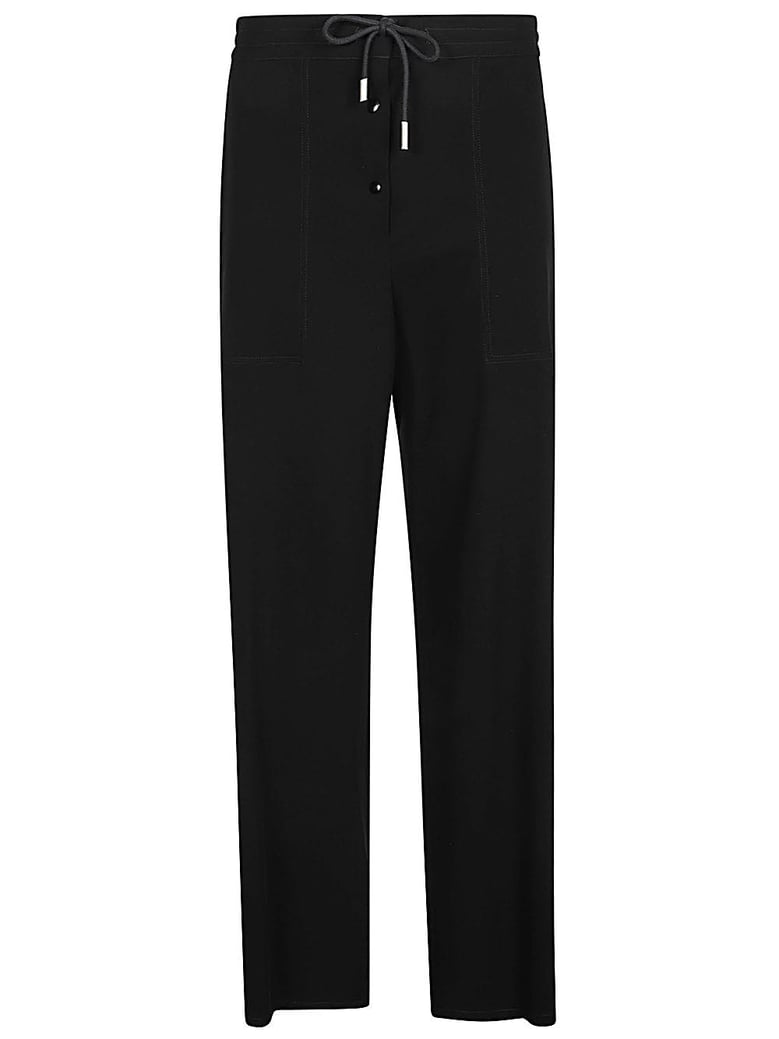 drawstring wool trousers by Selfnex