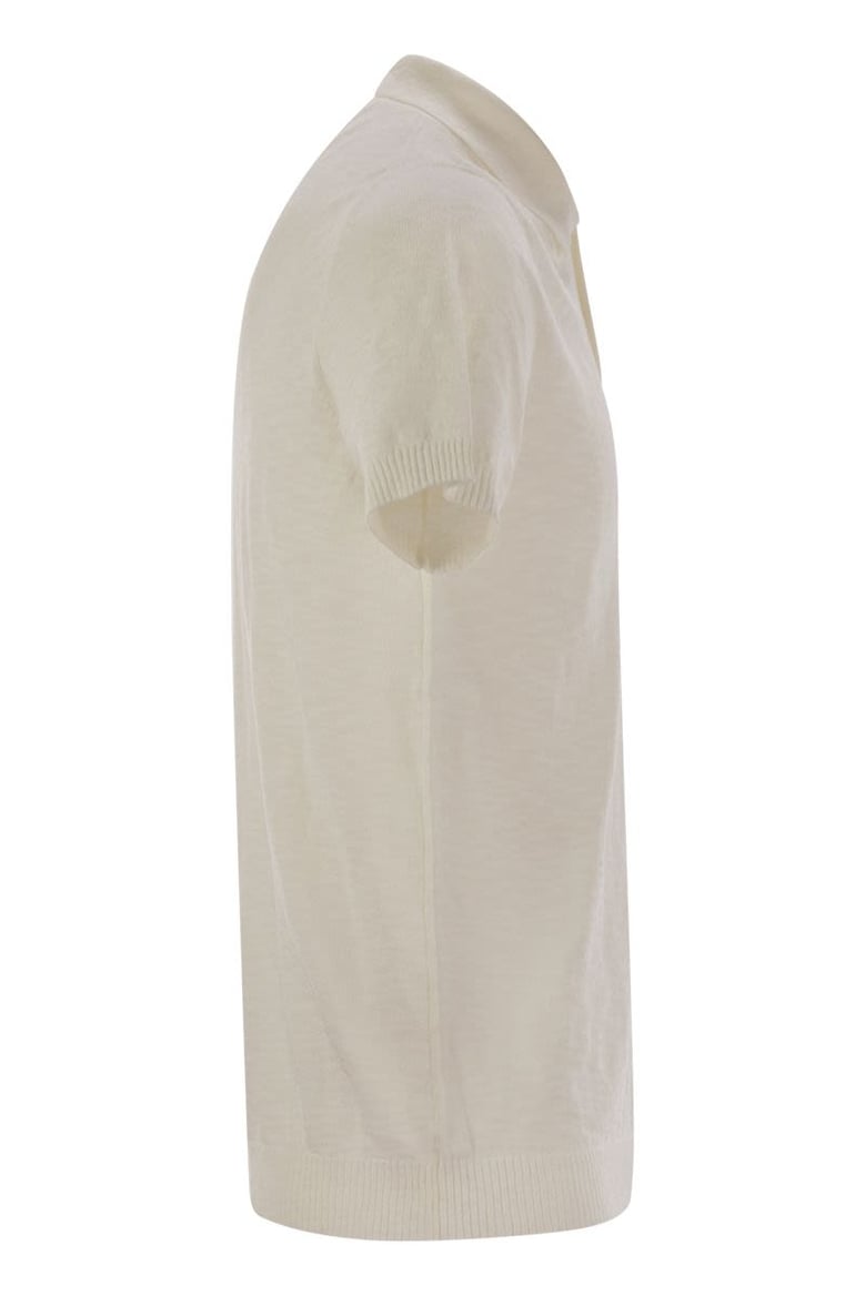 cotton polo shirt with short sleeves by Selfnex
