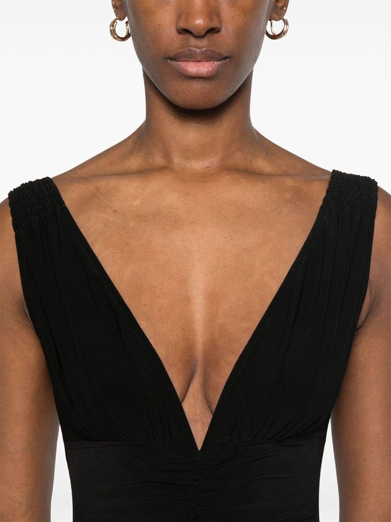 v-necked bodysuit by Selfnex