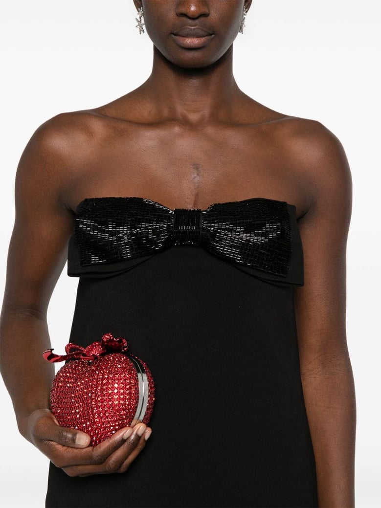bow detail mini dress by Selfnex