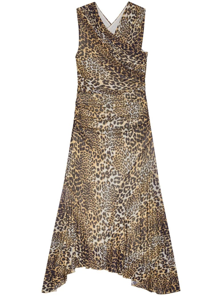 leopard print midi dress by Selfnex