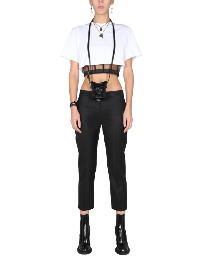 cropped trousers by Selfnex