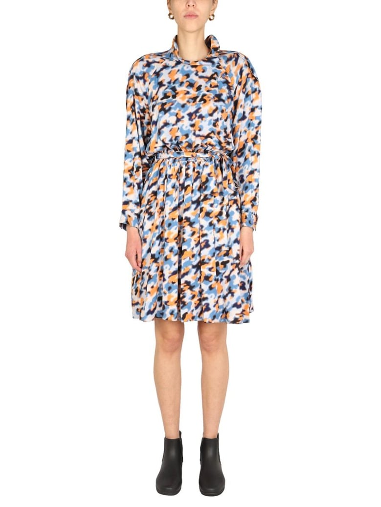 blurred flowers dress by Selfnex