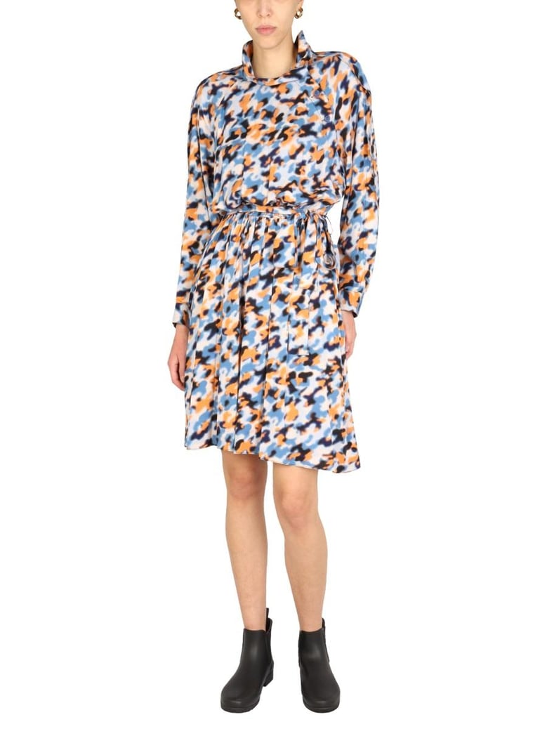 blurred flowers dress by Selfnex
