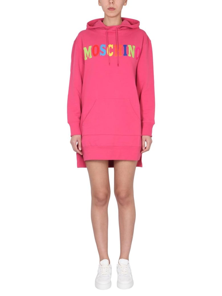 dress with multicolor flocked logo by Selfnex
