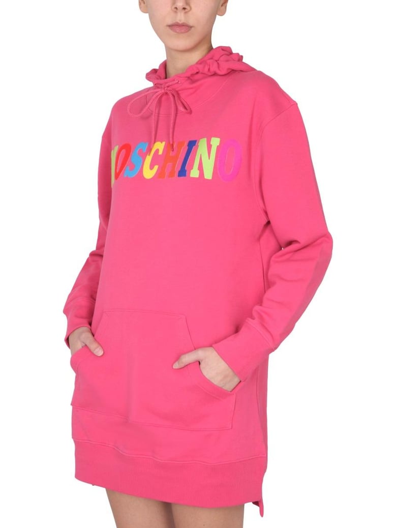 dress with multicolor flocked logo by Selfnex