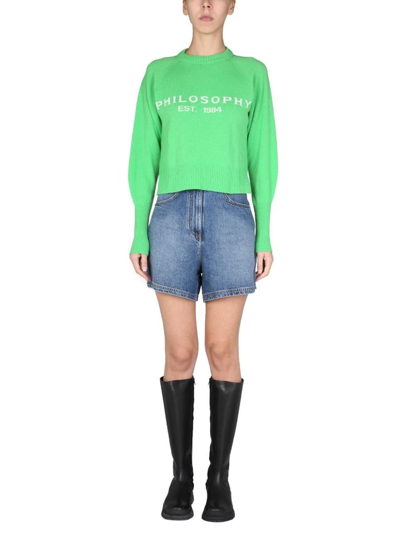sweater with logo inlay by Selfnex