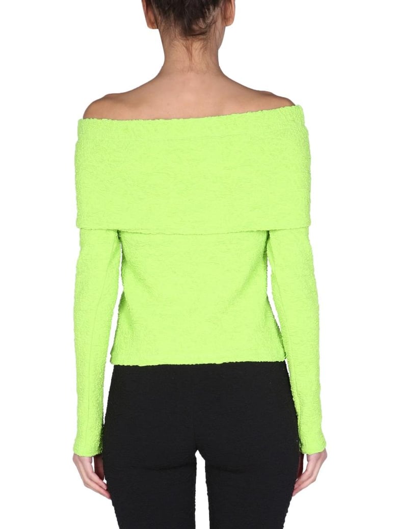 boat neck top by Selfnex