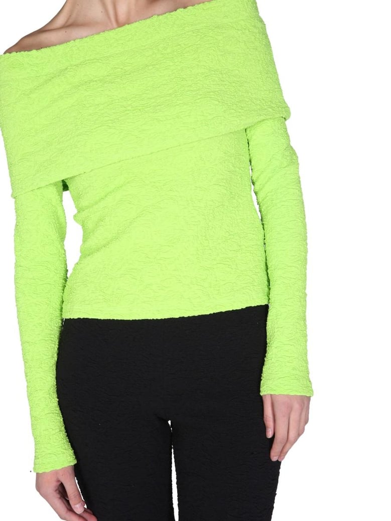 boat neck top by Selfnex
