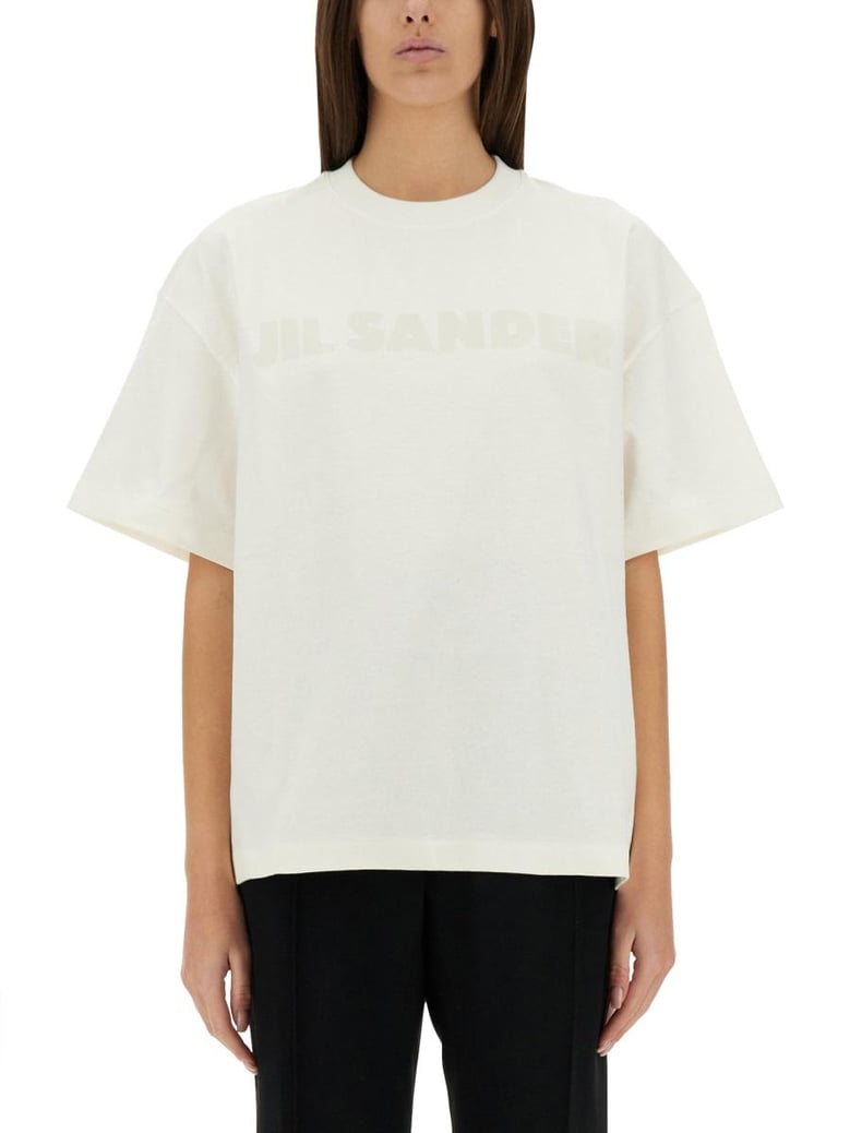 logo print cotton t shirt by Selfnex