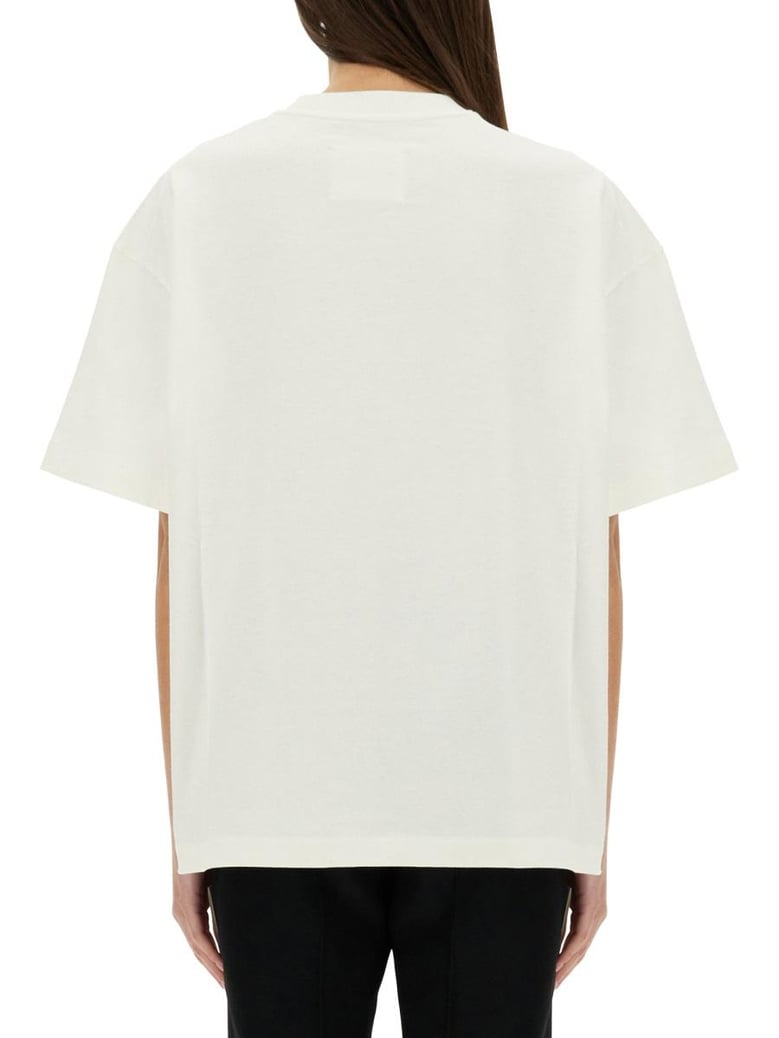 logo print cotton t shirt by Selfnex