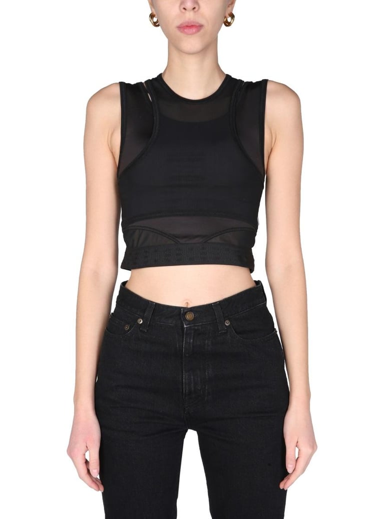 panelled sport top by Selfnex