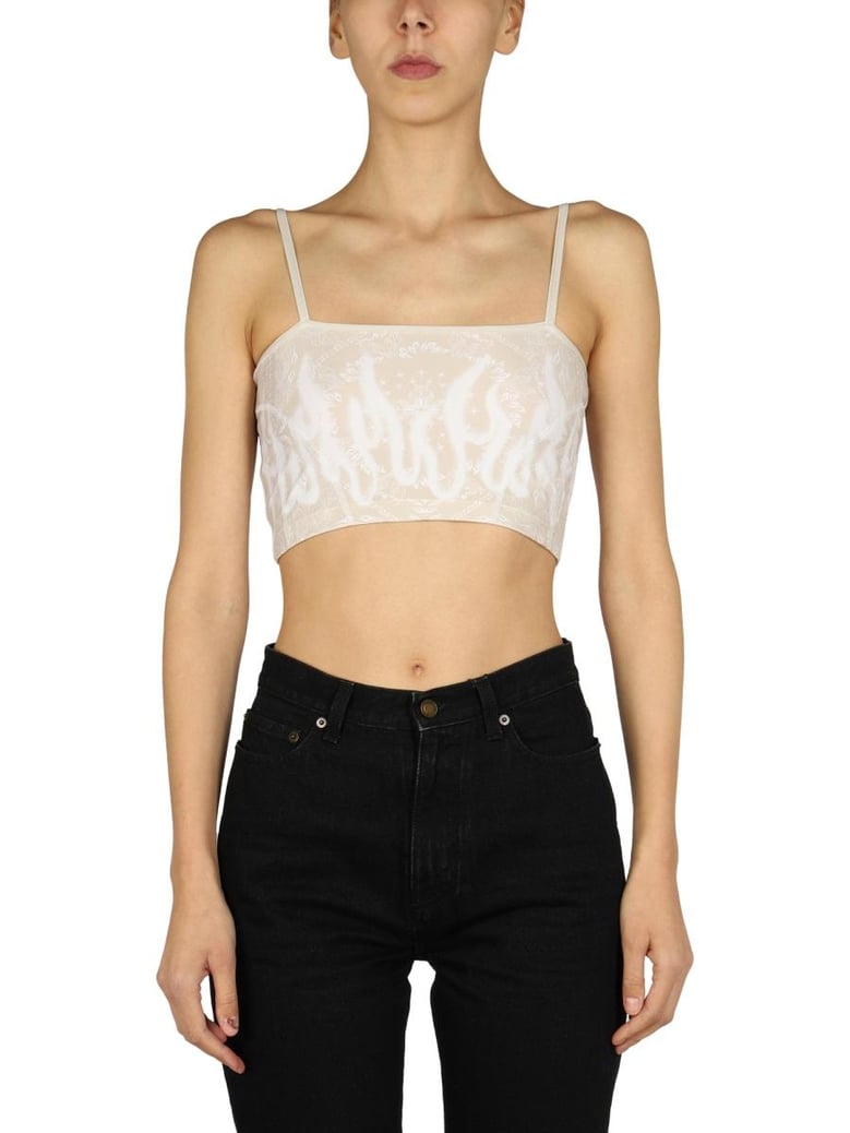 pailsey pattern crop top by Selfnex