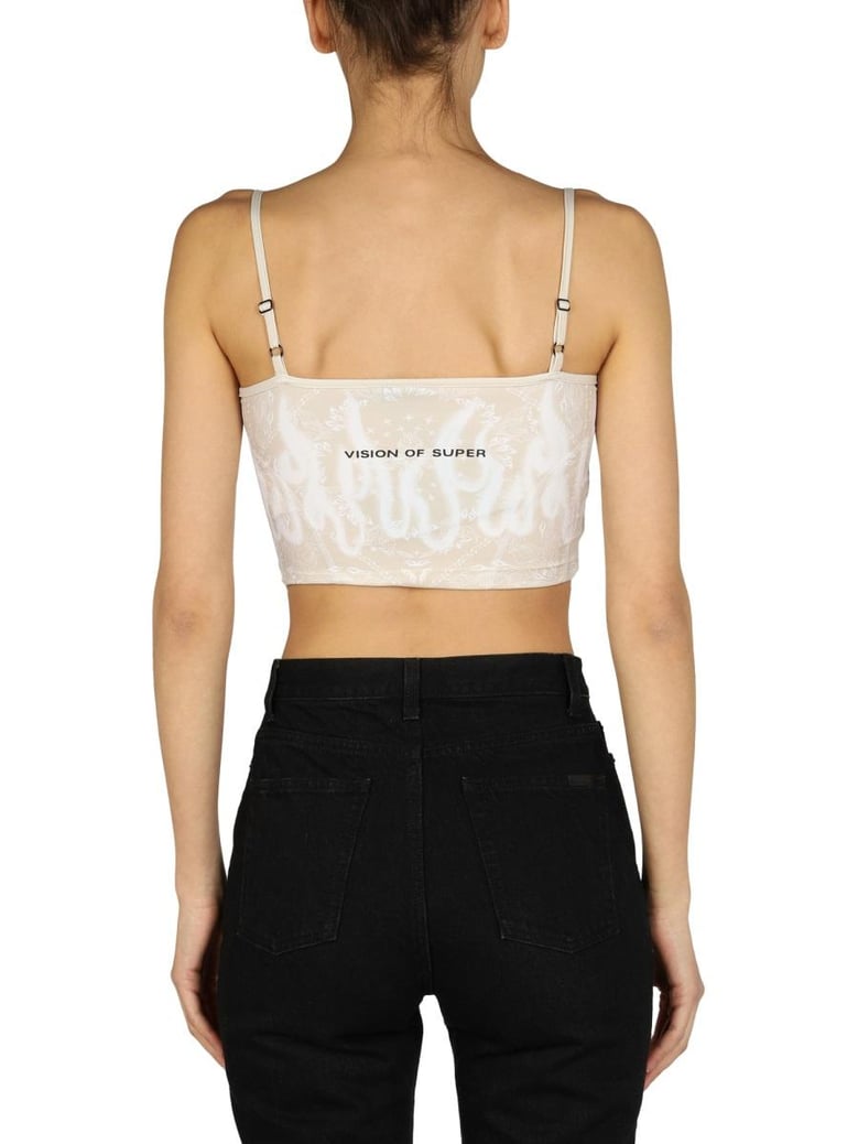 pailsey pattern crop top by Selfnex