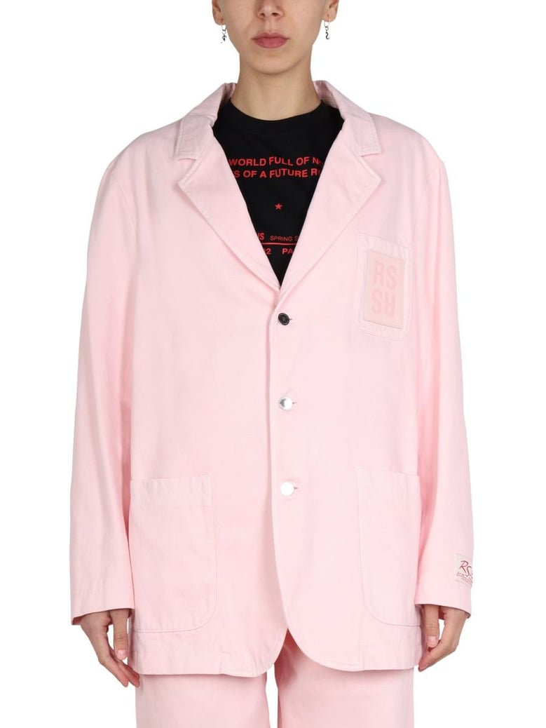 logo patch jacket by Selfnex