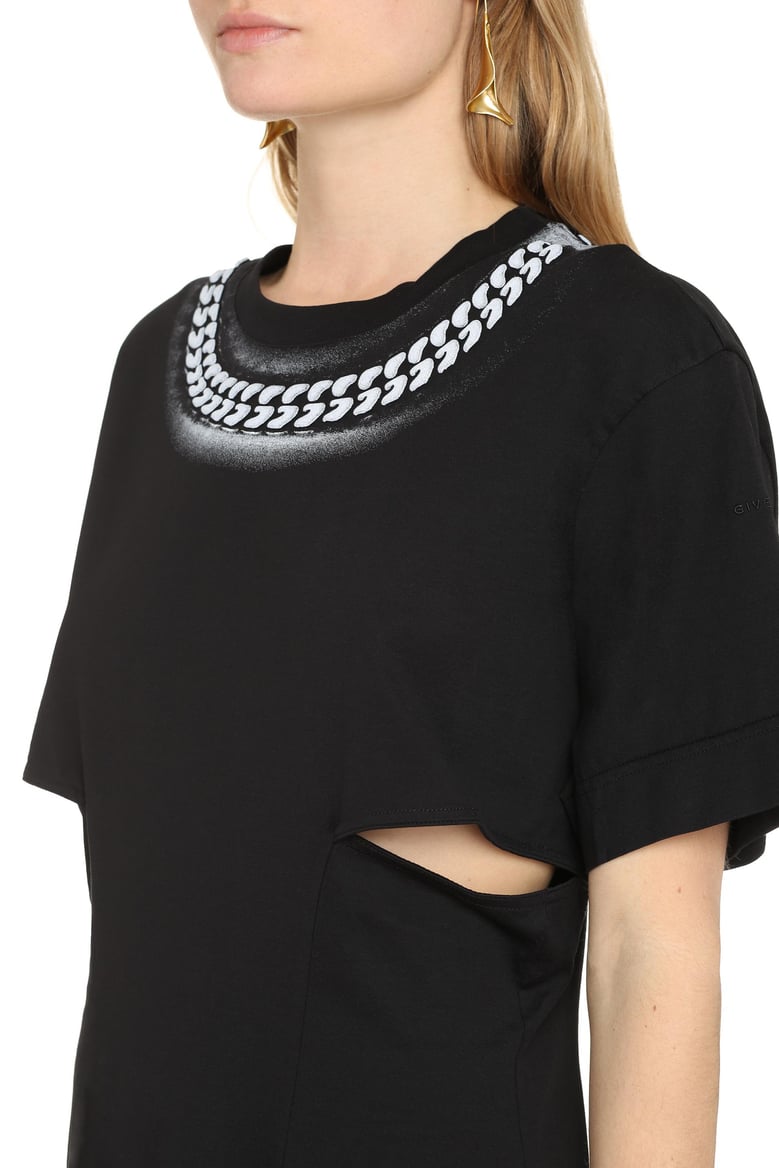 dress with 3d chain print by Selfnex