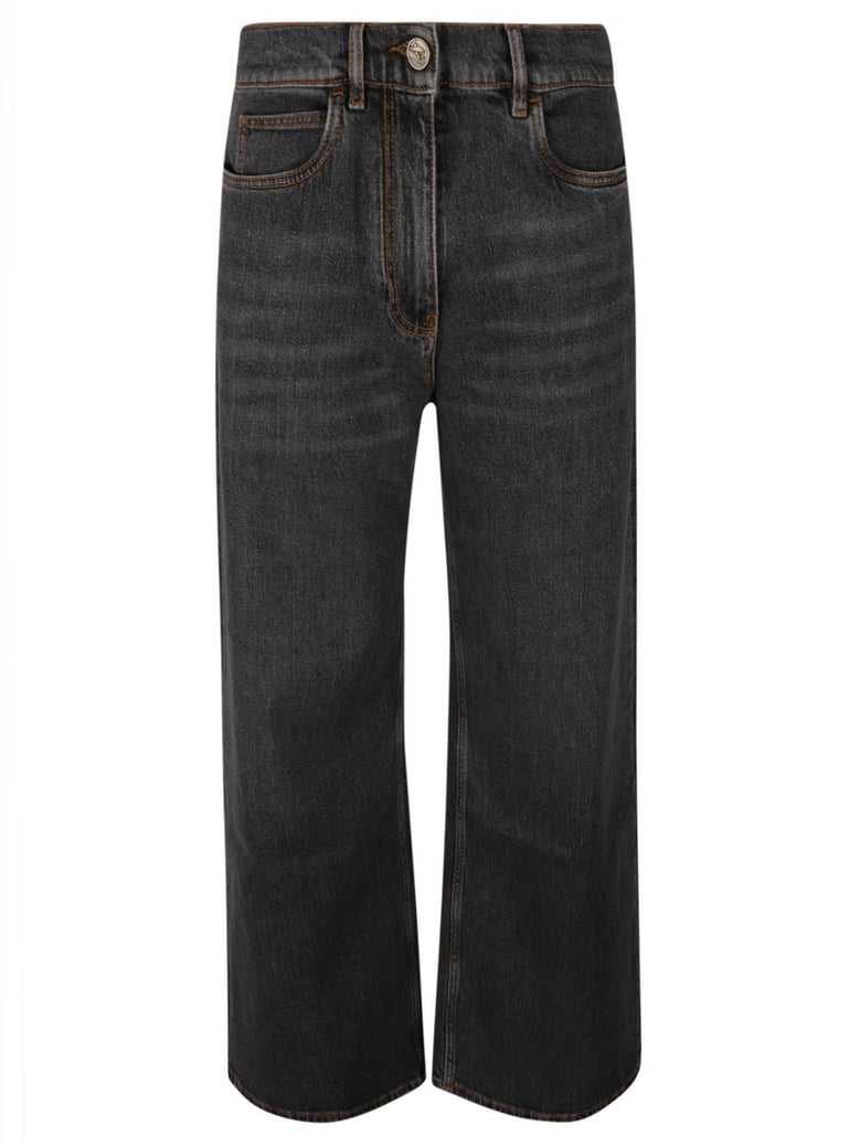 baggy jacquard jeans by Selfnex