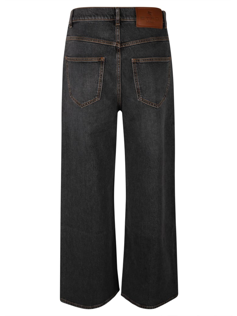 baggy jacquard jeans by Selfnex