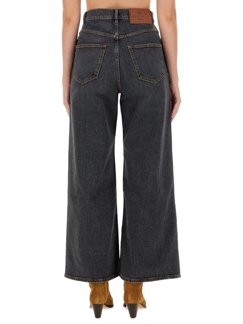 baggy jacquard jeans by Selfnex