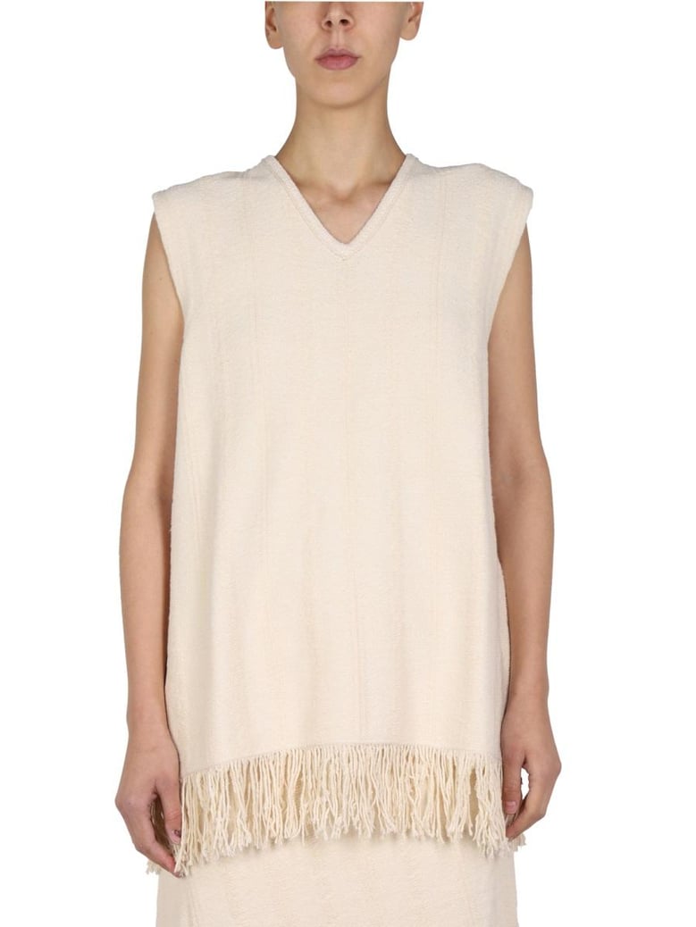 v-neck top by Selfnex