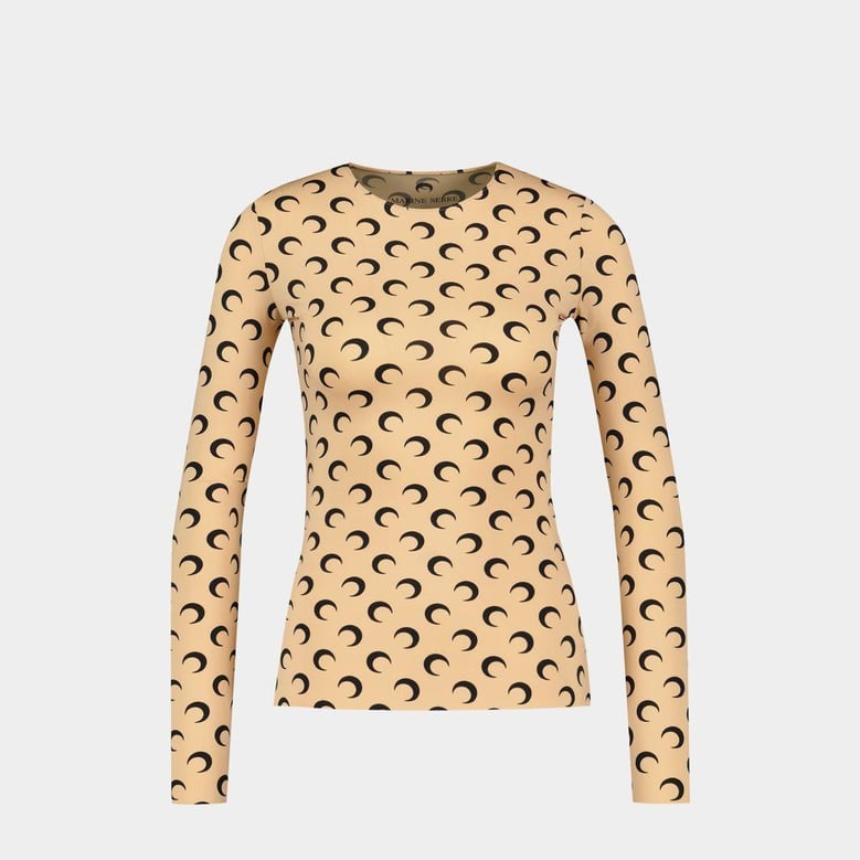 moon jersey crewneck top t shirt by Selfnex