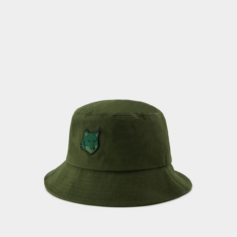 bold fox head bucket hat by Selfnex