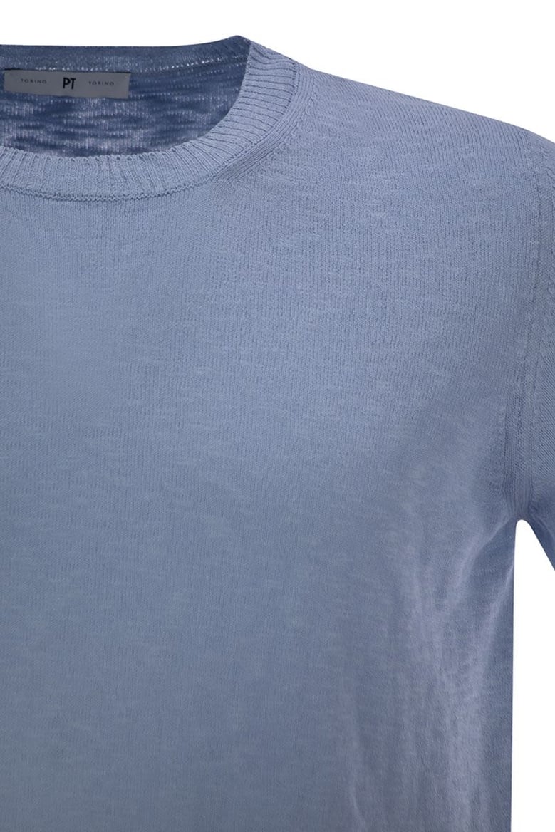 crew-neck short-sleeved cotton jersey by Selfnex