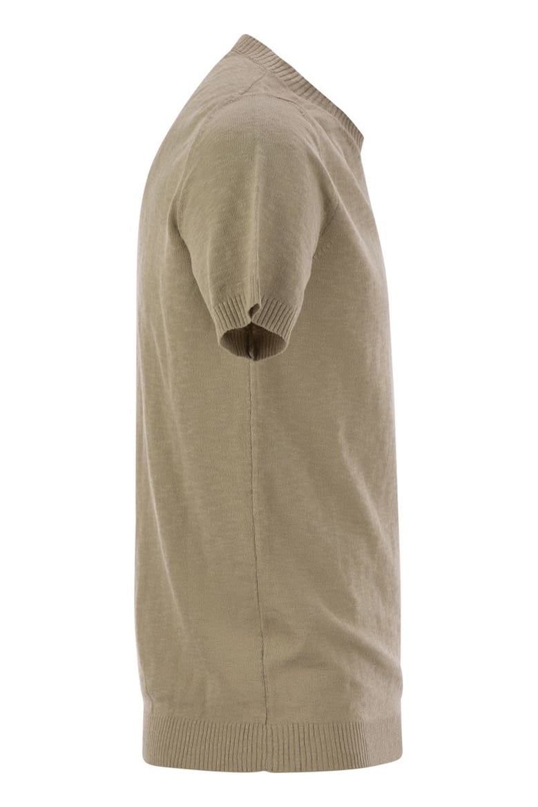 crew-neck short-sleeved cotton jersey by Selfnex