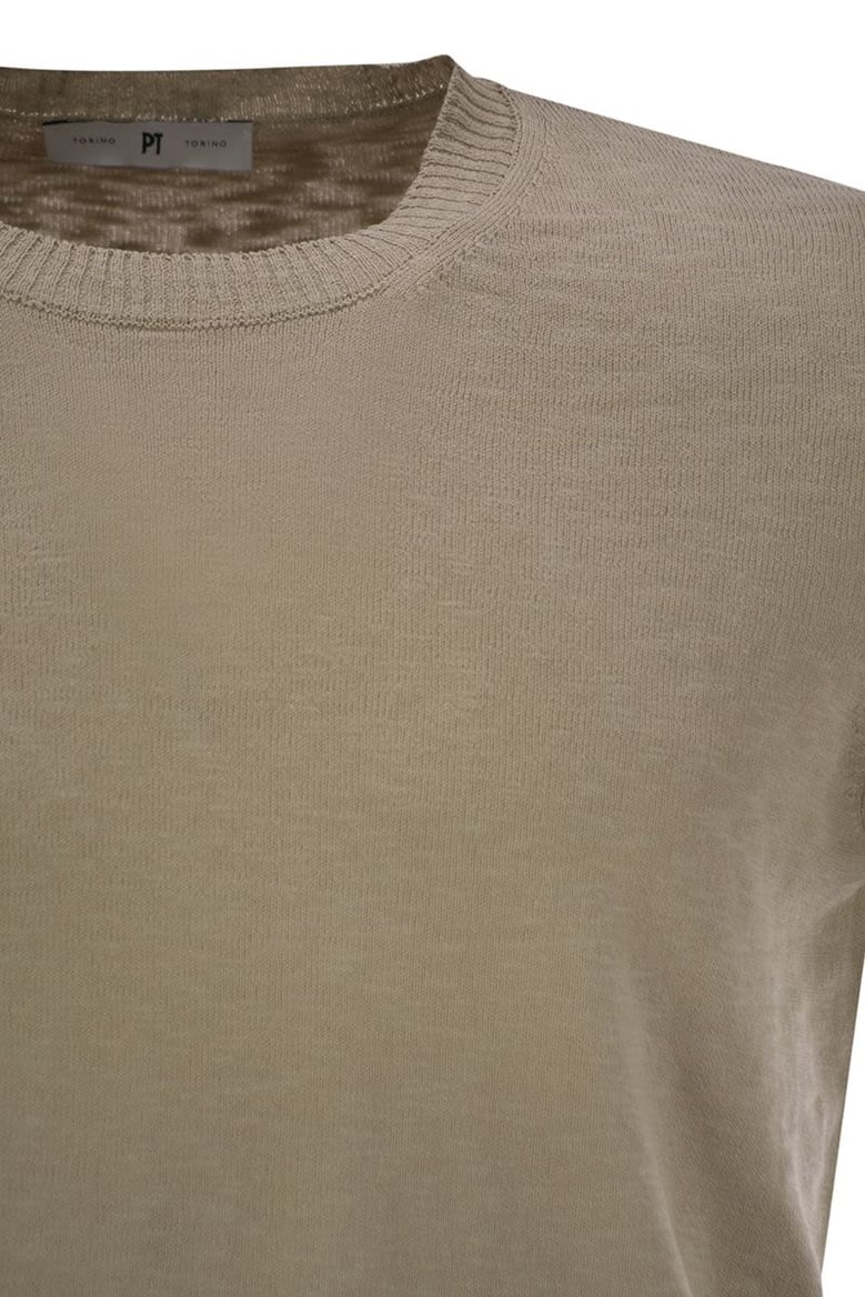 crew-neck short-sleeved cotton jersey by Selfnex