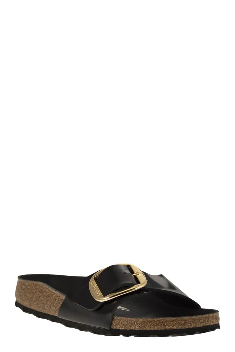 madrid big buckle - flat sandal by Selfnex