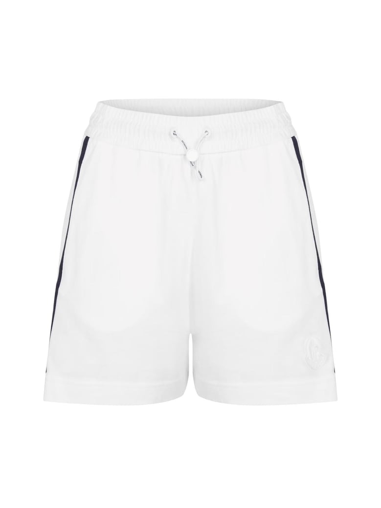 stripe detail logo shorts by Selfnex