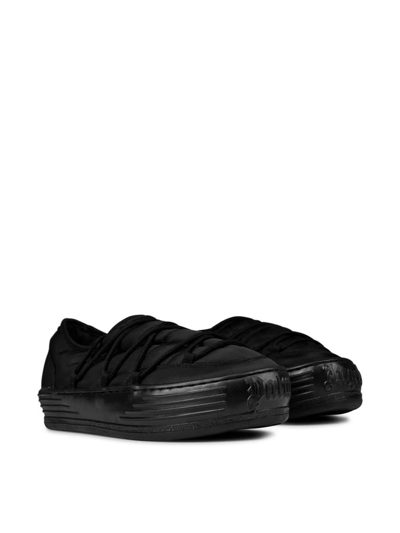 snow puffed logo sneakers by Selfnex