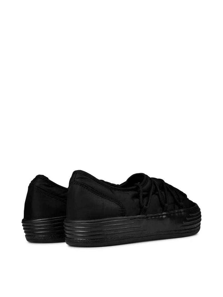 snow puffed logo sneakers by Selfnex